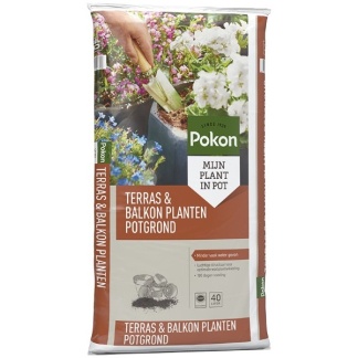 Pokon Terras- en balkonplanten potgrond | Pokon | 40 liter (Meststof)  K170115698 - 