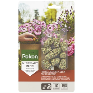 Pokon Terras- en balkonplanten voeding | Pokon | 10 stuks (Kegels) 7651998100 K170116000 - 