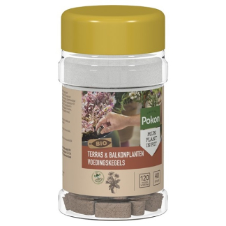 Pokon Terras- en balkonplanten voeding | Pokon | 40 stuks (Kegels, Bio-label) 7004803100 K170116183 - 