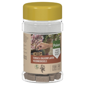 Pokon Terras- en balkonplanten voeding | Pokon | 40 stuks (Kegels, Bio-label) 7004803100 K170116183 - 1
