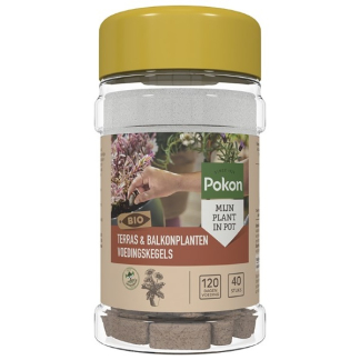 Pokon Terras- en balkonplanten voeding | Pokon | 40 stuks (Kegels, Bio-label) 7004803100 K170116183 - 