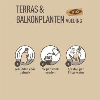 Pokon Terras- en balkonplanten voeding | Pokon | 500 ml (Vloeibaar, Bio-label) 7001313100 K170116180 - 