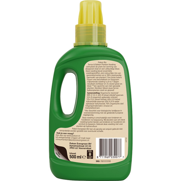 Pokon Terras- en balkonplanten voeding | Pokon | 500 ml (Vloeibaar, Bio-label) 7001313100 K170116180 - 4
