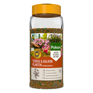 Pokon Terras & balkon plantenvoeding | Pokon | 800 gram (Voedingskorrels) 724108 K170115893