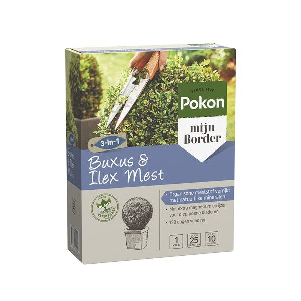 Pokon Tuinmest | Pokon | 25 planten (Buxus, Ilex, 1 kg) 7180788100 K170116126 - 1