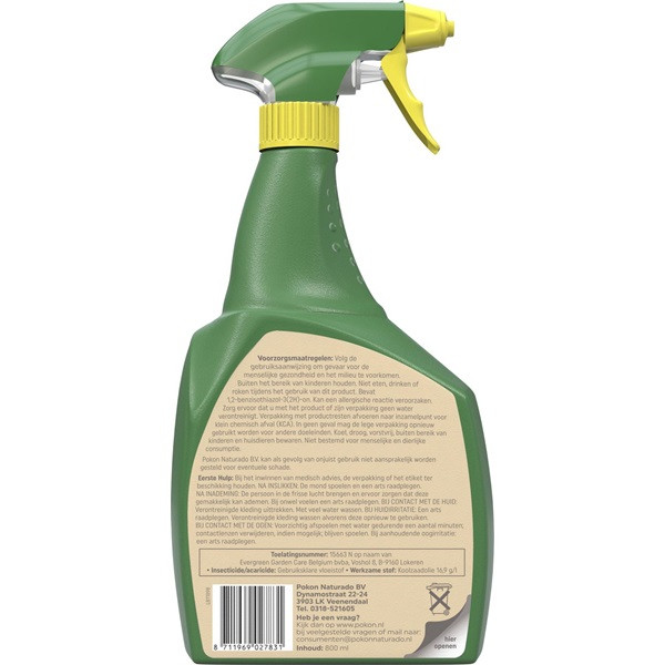 Pokon Witte vliegenspray | Pokon | 800 ml (Gebruiksklaar, Bio-label) 7071031100 D170115088 - 2