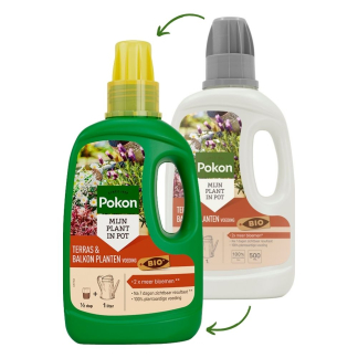 Pokon bio terras & balkon planten voeding (500 ml) 7001313100 C170116180 - 2