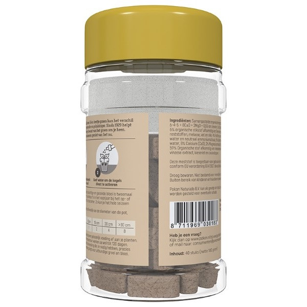 Pokon bio terras & balkonplanten voeding (Langwerkende kegels, 40 stuks) 7004803100 C170116183 - 3