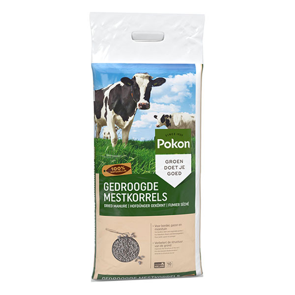 Pokon gedroogde mestkorrel | 10 kg (Universeel, Koemest, Bio-label) 7685587100 A170115888 - 2