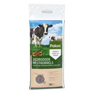 Pokon gedroogde mestkorrel | 10 kg (Universeel, Koemest, Bio-label) 7685587100 A170115888 - 2
