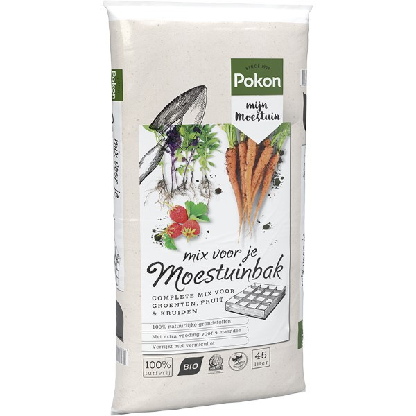 Pokon mix voor je moestuinbak bio | 45 liter (Bio-label, Turfvrij) 7972595100 C170116154 - 1