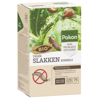 Pokon tegen slakken (Biologisch, Korrels, 225 gram, 75 m²) 7077034100 C170115084 - 1