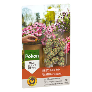 Pokon voedingskegels terras & balkon planten | 10 stuks 724105 A170115890 - 2