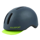 Polisport Fietshelm | Polisport | Commuter (Maat L, Uniseks, led, Zwart/fluorgeel) RH3610 K170404520 - 3