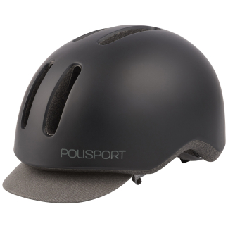 Polisport Fietshelm | Polisport | Commuter (Maat L, Uniseks, led, Zwart/grijs) RH3608 K170404518 - 4