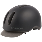 Polisport Fietshelm | Polisport | Commuter (Maat L, Uniseks, led, Zwart/grijs) RH3608 K170404518 - 4