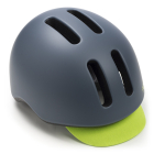 Fietshelm | Polisport | Commuter (Maat M, Uniseks, led, Zwart/fluorgeel)