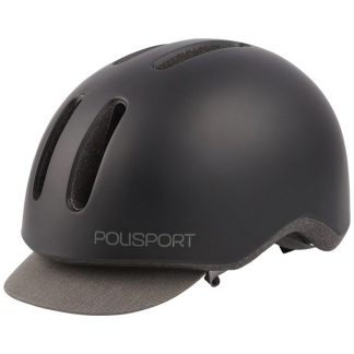 Polisport Fietshelm | Polisport | Commuter (Maat M, Uniseks, led, Zwart/grijs) RH3607 K170404517 - 4