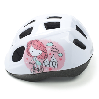 Polisport Kinderhelm | Polisport | Princess (Maat XS, Wit/Roze) RH3083 K170404591 - 3