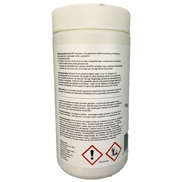 Pool Power Chloortabletten | Pool Power | Traag oplosbaar (20 gram, 50 stuks) 7010012122 K170115197 - 2