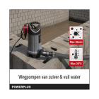 Powerplus Dompelpomp | Powerplus | 13000 ltr/u (750 W, Draaghandvat, Vlotterschakelaar) POWEW67906 K170114239 - 5