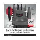 Powerplus Dompelpomp | Powerplus | 3500 ltr/u (200 W, Draaghandvat, Vlotterschakelaar) POWEW67900 K170114237 - 4