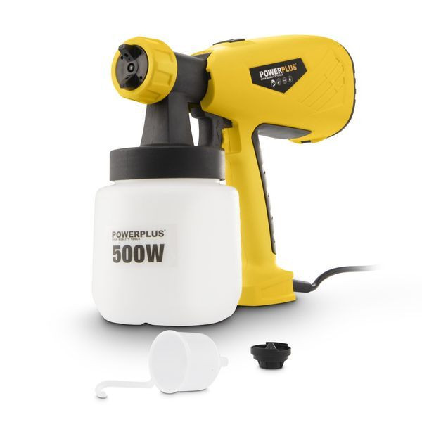 Powerplus Verfspuit | Powerplus | 500 watt (Ergonomische greep, Inclusief accessoires) POWX354 K180107126 - 1