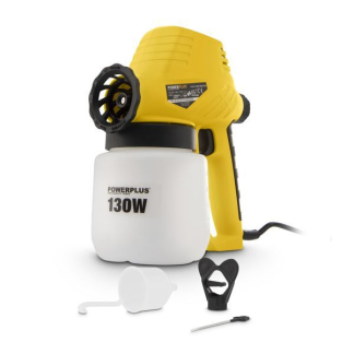 Powerplus Verfspuit | Powerplus | 800 ml inhoud (130W, Ergonomische greep, Inclusief accessoires, Netstroom) POWX351 K180107125