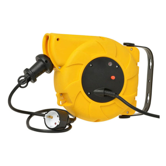 ProCable Automatische kabelhaspel | ProCable | 9+2 meter (1-voudig, IP20, Randaarde) 41280 K100100509 - 1