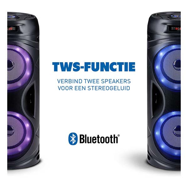 ProCable Bluetooth speaker | 16 x 16 x 38.5 cm (10W, RGB, Spatwaterdicht) 871125225650 K105005276 - 7