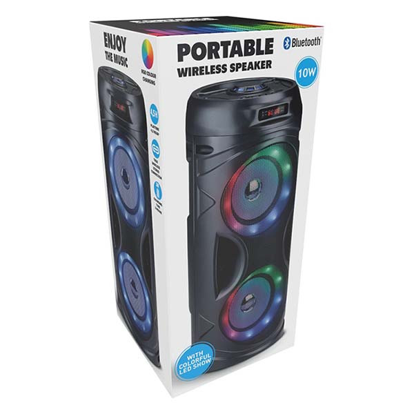 ProCable Bluetooth speaker | 16 x 16 x 38.5 cm (10W, RGB, Spatwaterdicht) 871125225650 K105005276 - 9