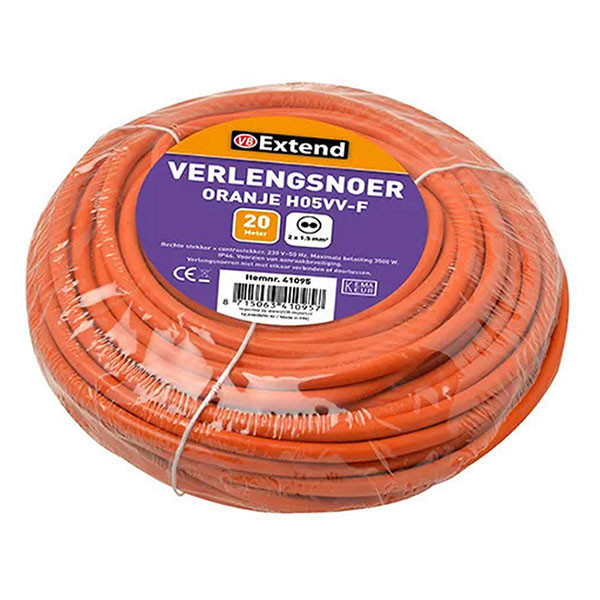 ProCable Buiten verlengsnoer | ProCable | 20 meter (IP44, Oranje) 41095 K180102113 - 4