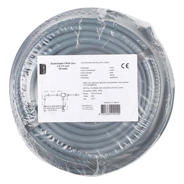 ProCable Buitenkabel | 3x 2.5 mm² | YMVK | 50 meter 0126647 17555 K180001016 - 3