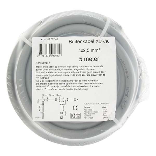 ProCable Buitenkabel | 4 x 2.5 mm² | XMVK | 5 meter 0300743 K180001006 - 4
