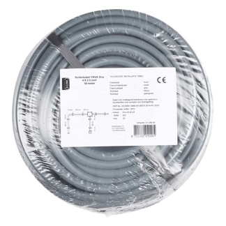 ProCable Buitenkabel | 4x 2.5 mm² | YMVK | 50 meter 0126649 K180001018 - 2