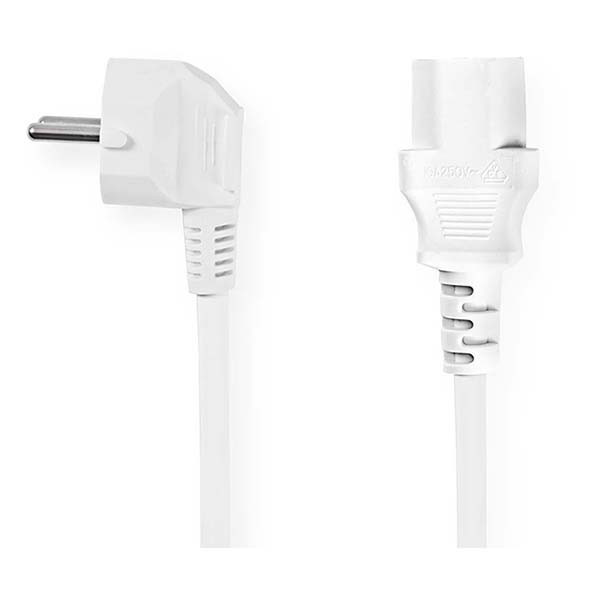 ProCable C13 kabel | Nedis | 5 meter (Haaks, Wit) 51321 CEGL10000WT50 CEGP10000WT50 N010803038 - 2
