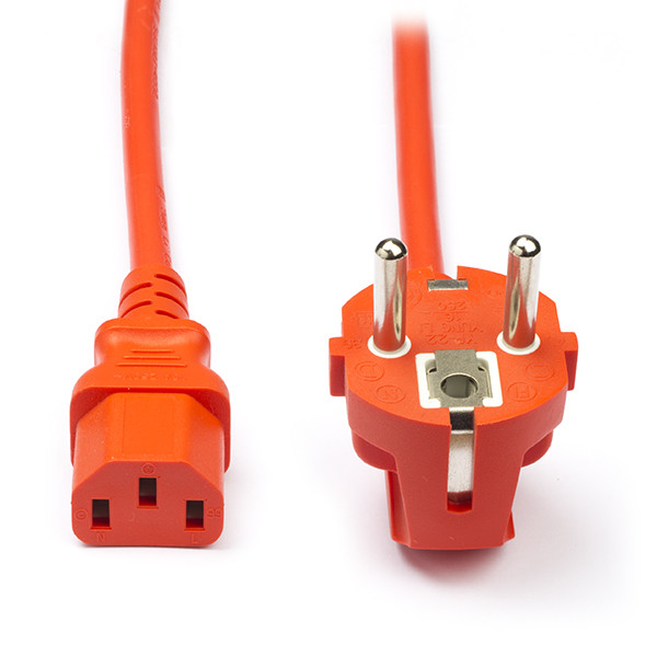 ProCable C13 kabel | ProCable | 1.8 meter (Haaks, Oranje) EK588OR.1.8V2 EK588OR.18 K010803202 - 1