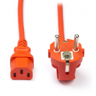 C13 kabel | ProCable | 1.8 meter (Haaks, Oranje)