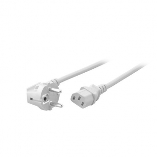 ProCable C13 kabel | ProCable | 1.8 meter (Haaks, Wit) EK588WS.18 K010803204 - 