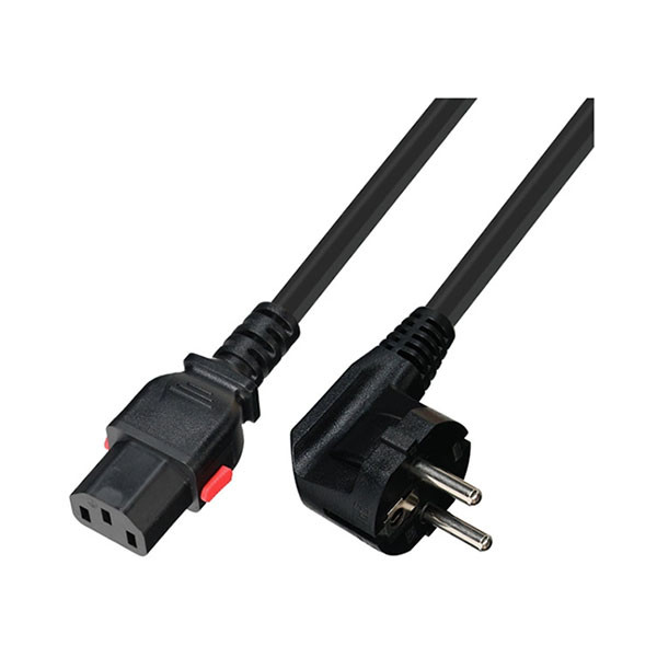 ProCable C13 kabel | ProCable | 2 meter (Haaks, SelfLock) 7102-L-2.0M K010803221 - 1