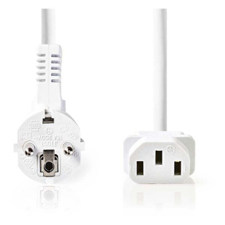 ProCable C13 kabel | ProCable | 2 meter (Haaks, Wit) 95140 CEGL10000WT20 CEGP10000WT20 N010803036 - 3