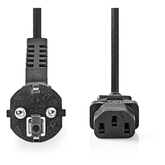 ProCable C13 kabel | ProCable | 2 meter (Haaks, Zwart) 50077 CEGL10000BK20 CEGP10000BK20 N010803018 - 2