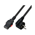 ProCable C13 kabel | ProCable | 3 meter (Haaks, SelfLock) 7102-L-3.0M K010803222 - 1