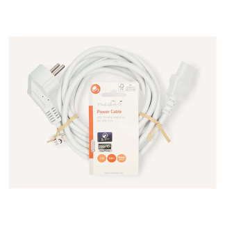 ProCable C13 kabel | ProCable | 3 meter (Haaks, Wit) 95141 CEGL10000WT30 CEGP10000WT30 N010803037 - 3