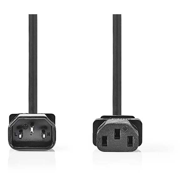 ProCable C14 naar C13 verlengkabel | ProCable | 2 meter CEGL10500BK20 CEGP10500BK20 N010806000 - 3