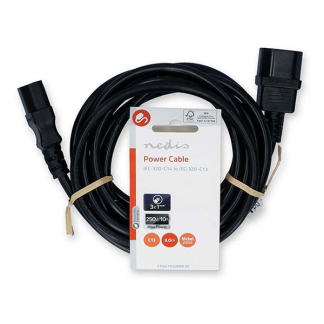 ProCable C14 naar C13 verlengkabel | ProCable | 3 meter 95287 CEGL10500BK30 CEGP10500BK30 N010806001 - 4