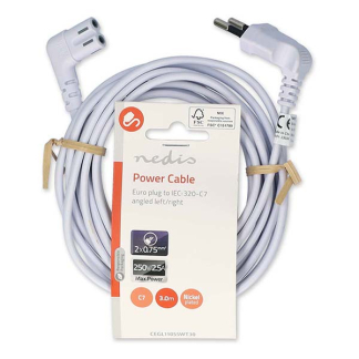 ProCable C7 kabel | 3 meter (Haaks, Links/rechts) 97356 CEGL11055WT30 PCGP11055WT30 K010806192 - 3