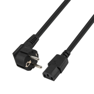 ProCable Flexibele C13 stroomkabel | ProCable | 0.5 meter (Haaks) 5M-UF 7102-0 K010803006 - 1