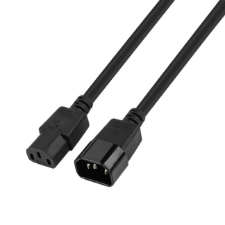 ProCable Flexibele C14 naar C13 stroomkabel | ProCable | 1 meter 0M-UF 7100-1 K010806003 - 1