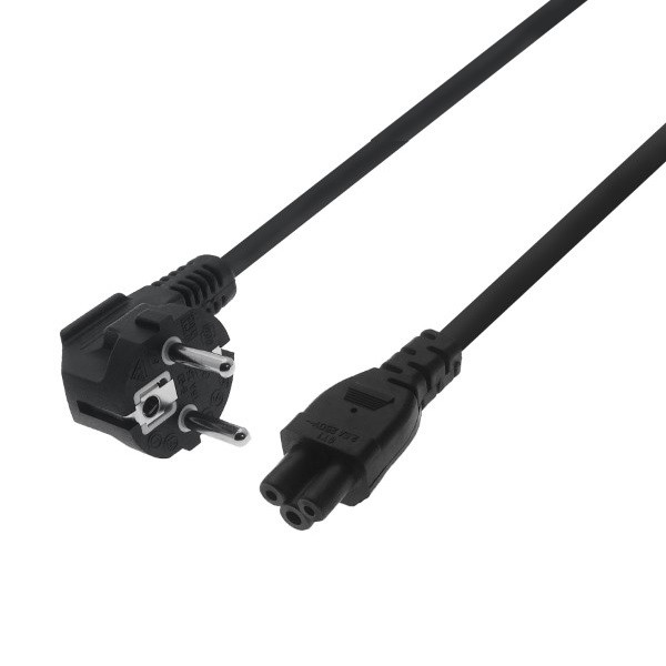 ProCable Flexibele C5 voedingskabel | ProCable | 0.5 meter (Haaks) 5M-UF 7135-0 K010801005 - 1